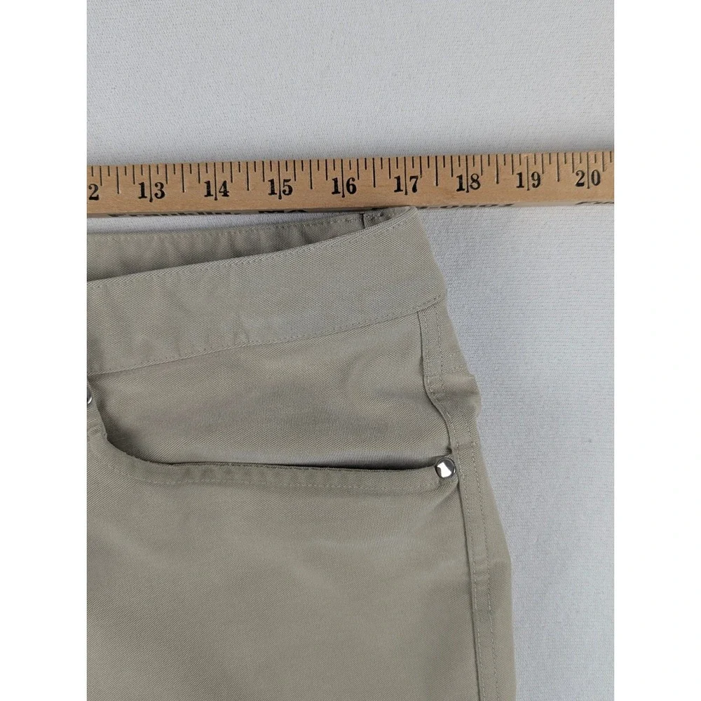 Lululemon ABC Pants Mens 35x31 Tan Khaki Straight Leg 5-Pocket Technical Stretch